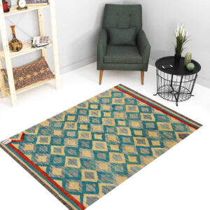 2.5x4ft Handwoven Wool Kilim Afghan Rug, Home Decor Rug,SKU: 1083-116x78cm
