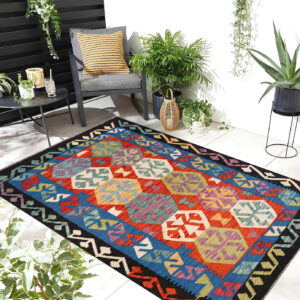 4x6ft Handwoven Wool Kilim Afghan Rug, Vegetable Dye Kilims, SKU: 11124-177x115cm