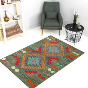 2.5x4ft Handwoven Wool Kilim Afghan Rug, Home Decor Rug,SKU: 2605-128x77cm (Copy)