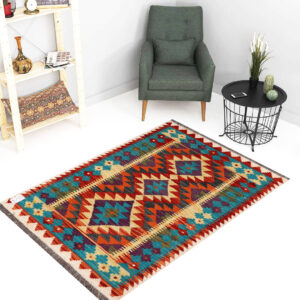 2.5x4ft Handwoven Wool Kilim Afghan Rug, Home Decor Rug, SKU:3736-114x84