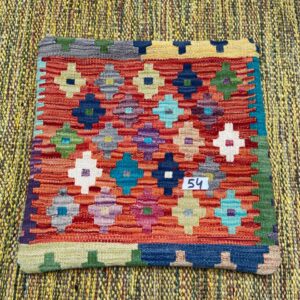 18x18 inches Handwoven Afghan Wool Kilim Cushion, Vegetable Dye Kilim Cushions (54-1.5x1.5ft)