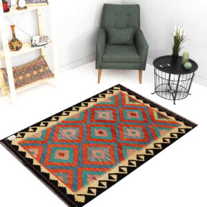 2.5x4ft Handwoven Wool Kilim Afghan Rug, Vegetable Dye Kilim Rug, SKU: 8652-128x81cm
